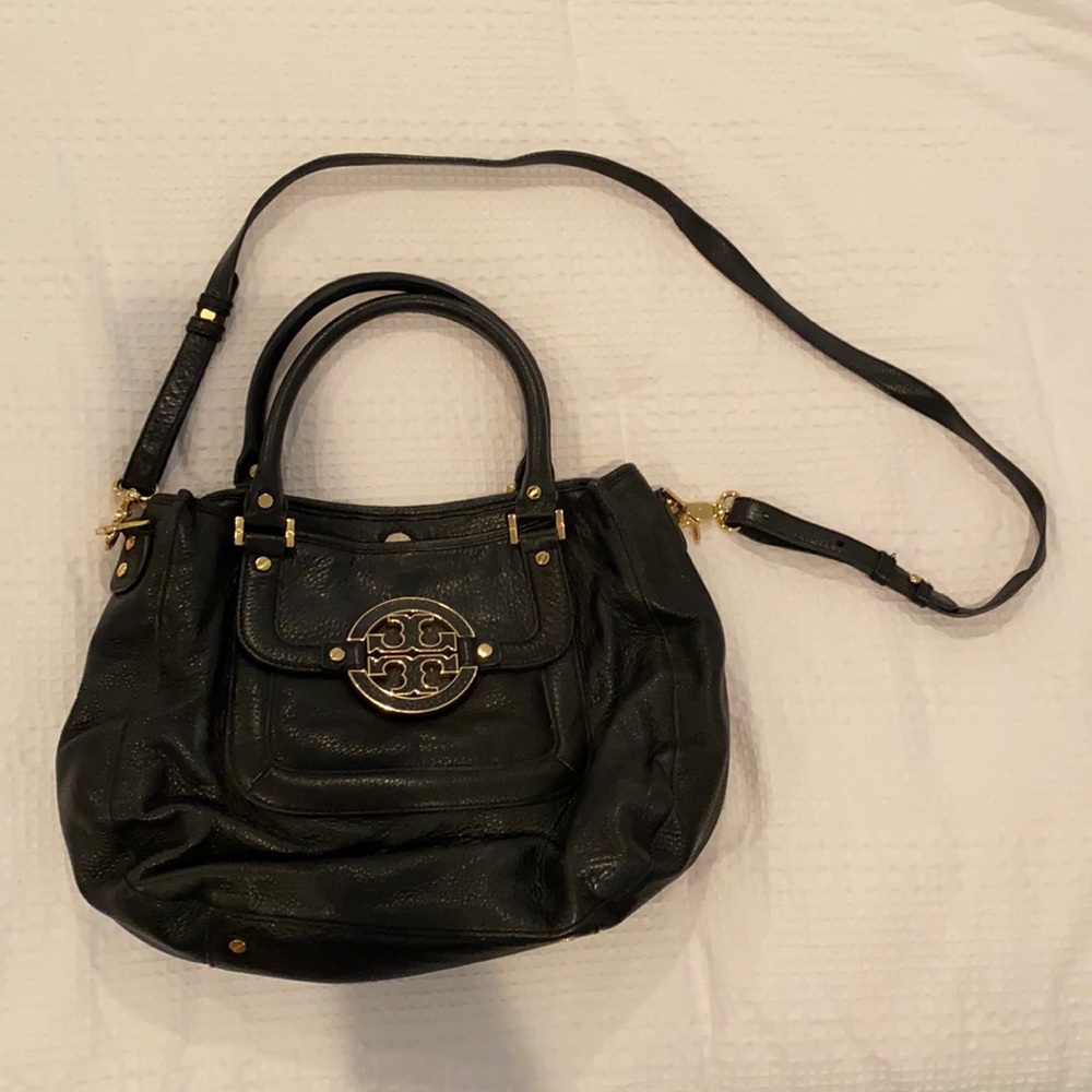 TORY BURCH | Amanda Pebbled Leather Satchel